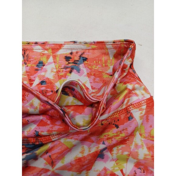90 Degree by Reflex Athletic Leggings Pink Cropped Geometric Abstract Sz L - Picture 5 of 8